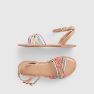 GAP Toddler Rainbow Strappy Sandals Sz 5